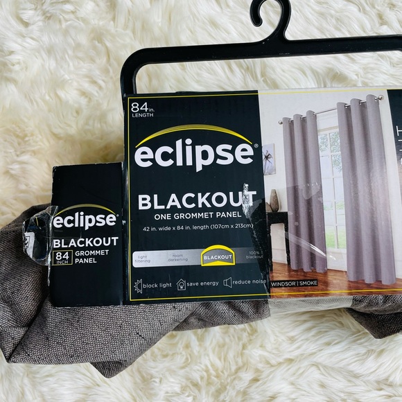 Eclipse Blackout Windsor Smoke Grommet Panel 84" - Picture 4 of 7